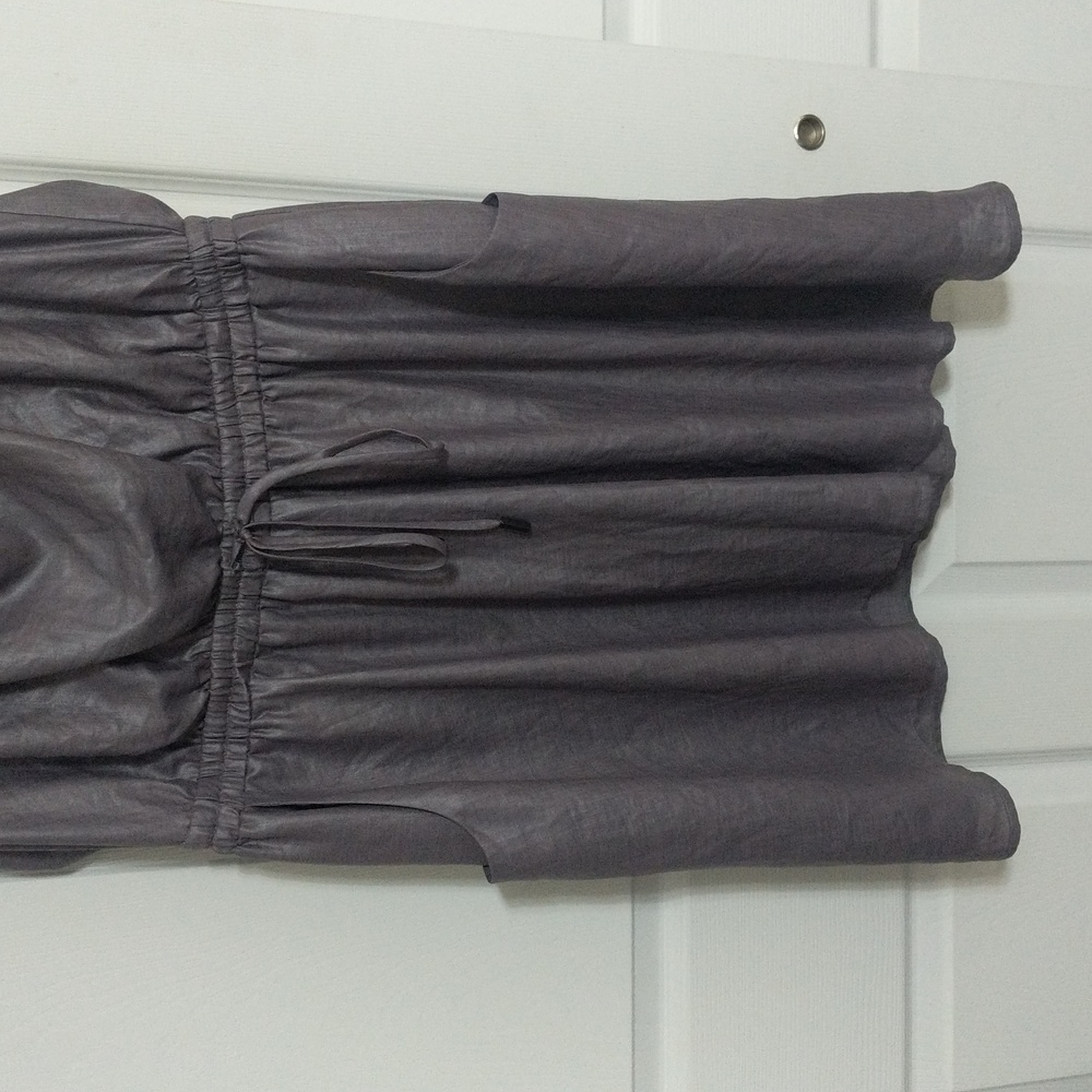 BCBGeneration Layered Tank Drawstring Dress. Size: Large - Picture 3 of 9